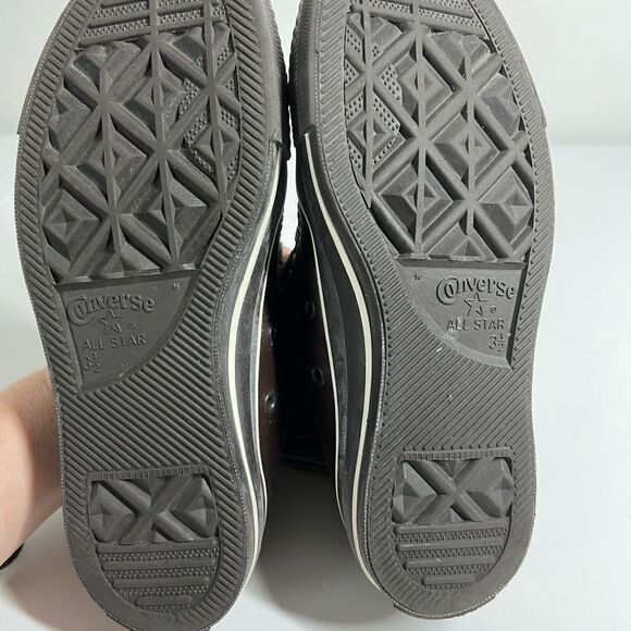 Vintage Converse Brown Leather/Suede Hi Top Sneakers Lace Up size 5,5 Y2K - Picture 7 of 10